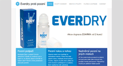 Desktop Screenshot of everdry.cz