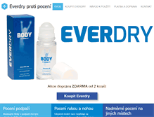 Tablet Screenshot of everdry.cz